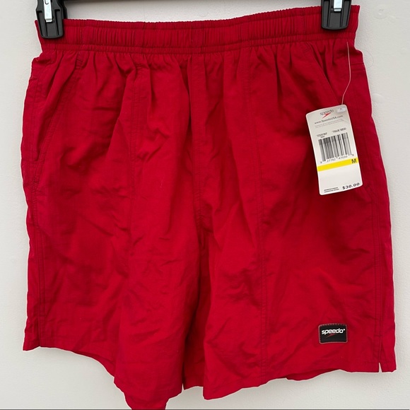 Speedo Other - Speedo Red Swim Trunks with Mesh Lining & Pocket Men’s Medium
